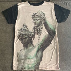 Greek statues beheaded graphic tee